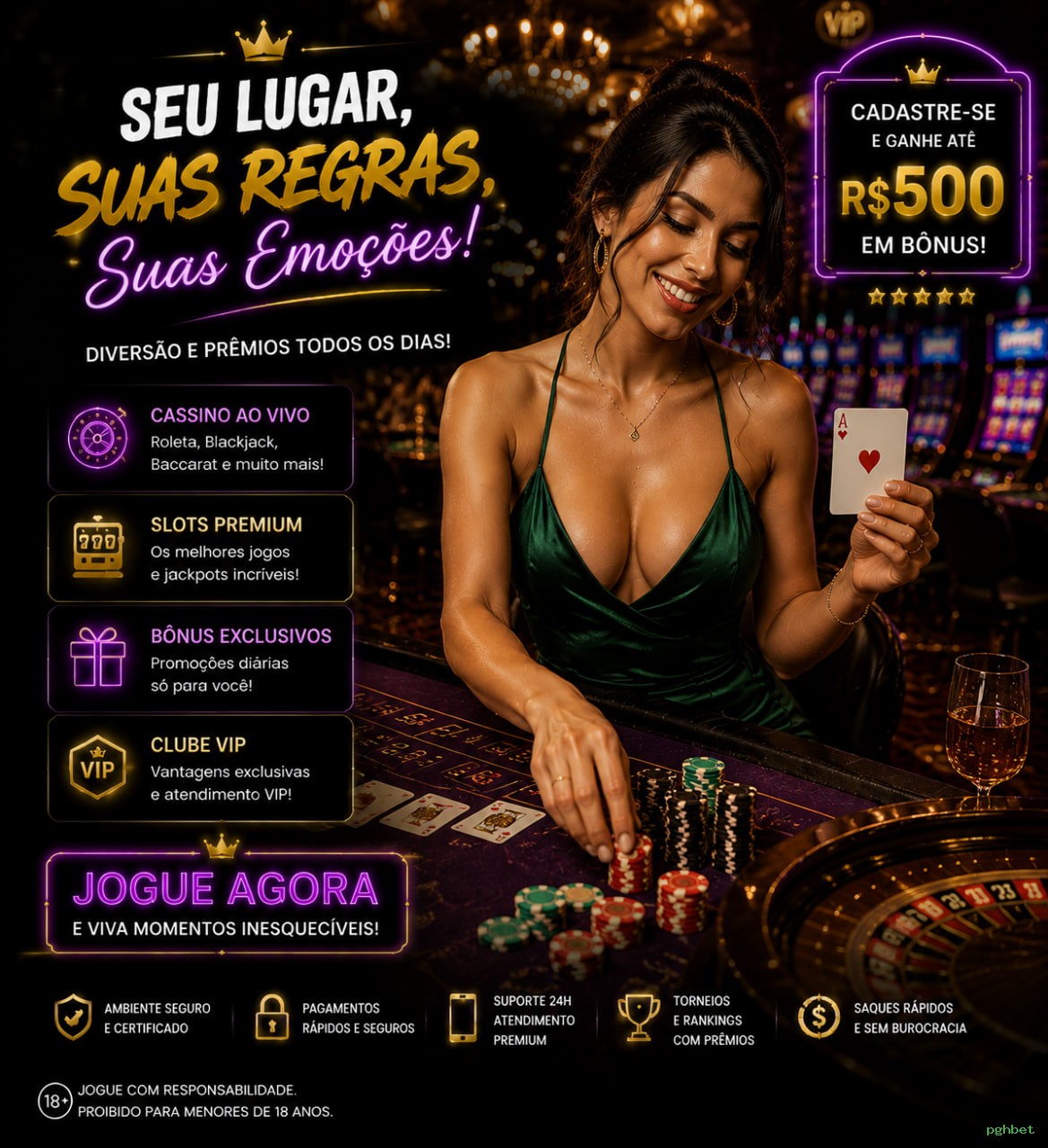 Equipe de suporte ao cliente da pghbet
